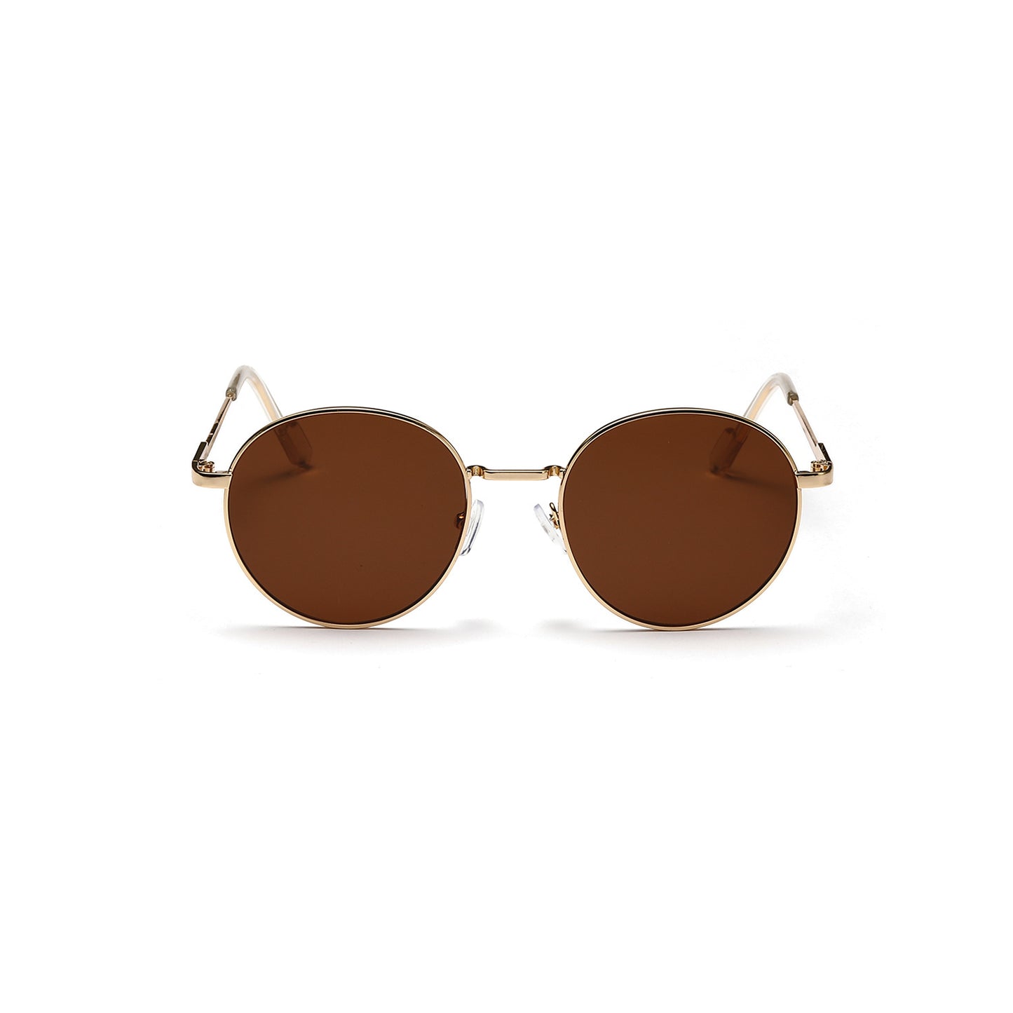 Damen runde Sonnenbrille mit luxuriösem Metallrahmen und UV-Schutz Karnz