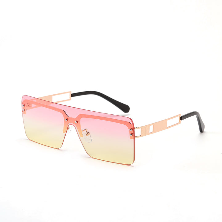Damen oversized Sonnenbrille mit modernem geometrischem Design Karnz