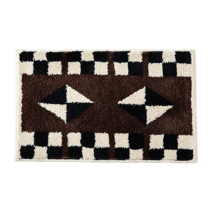 Rutschfeste Badmatte mit geometrischem Ethno-Muster