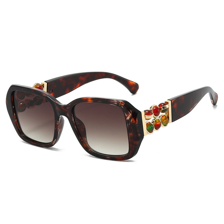 Dekorative Oversized Quadrat Sonnenbrille Karnz