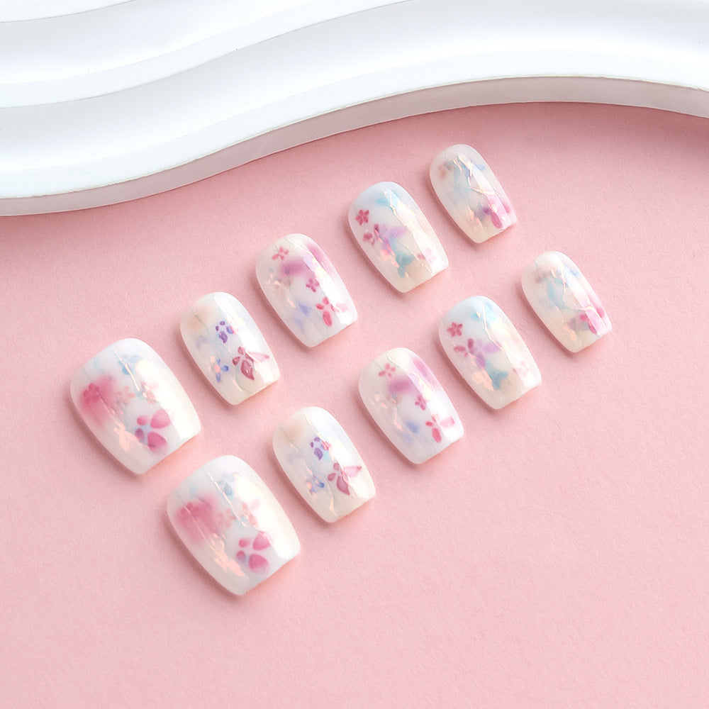 Künstlerisches Floral Nagelkunst Set Karnz
