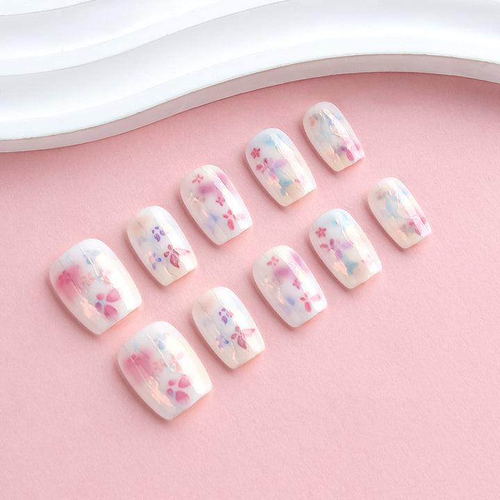 Künstlerisches Floral Nagelkunst Set Karnz
