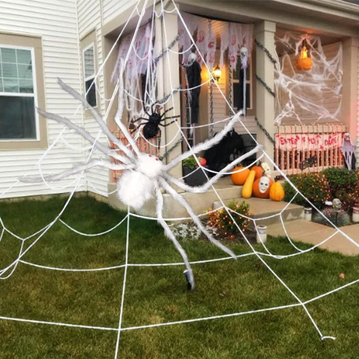 Dekorative Spinnenfigur mit LED-Beleuchtung
