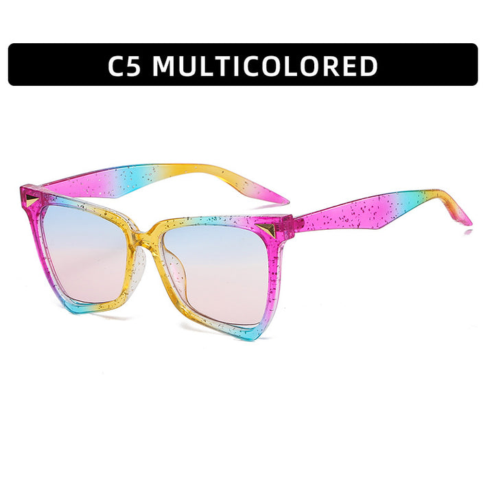 Bunte geometrische Sonnenbrille