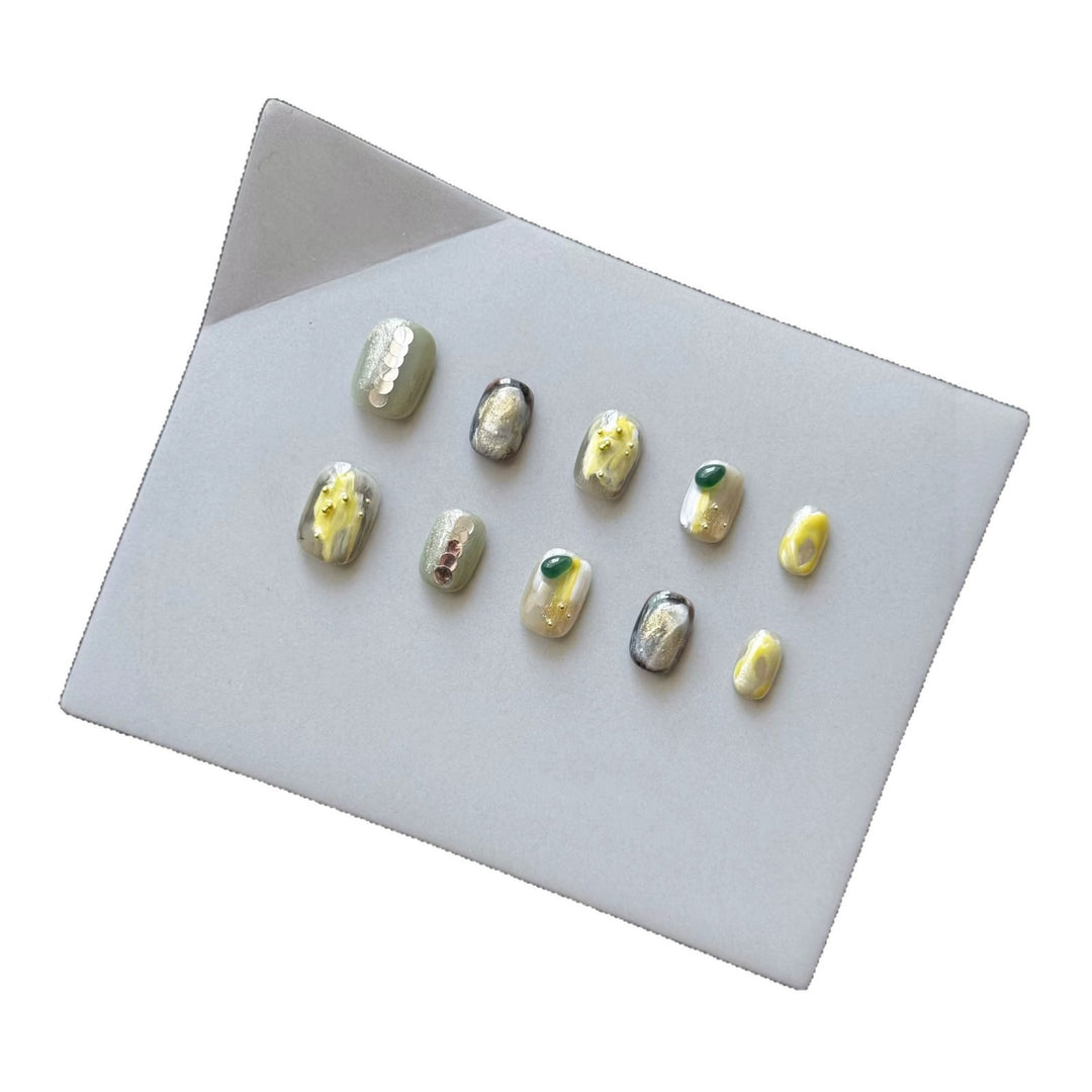 Künstlerisches 3D Press-On Nagelkunst Set