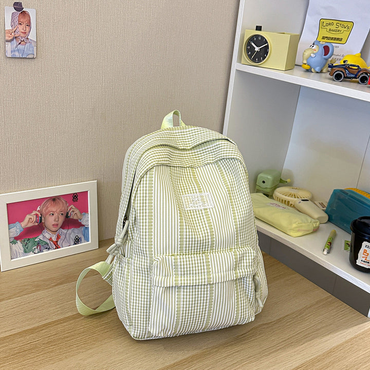 Lässiger gestreifter Rucksack