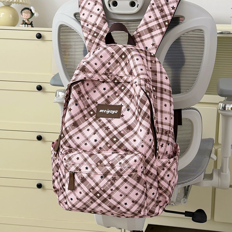 Stylischer leichter Rucksack mit niedlichem Teddybär-Schlüsselanhänger Karnz