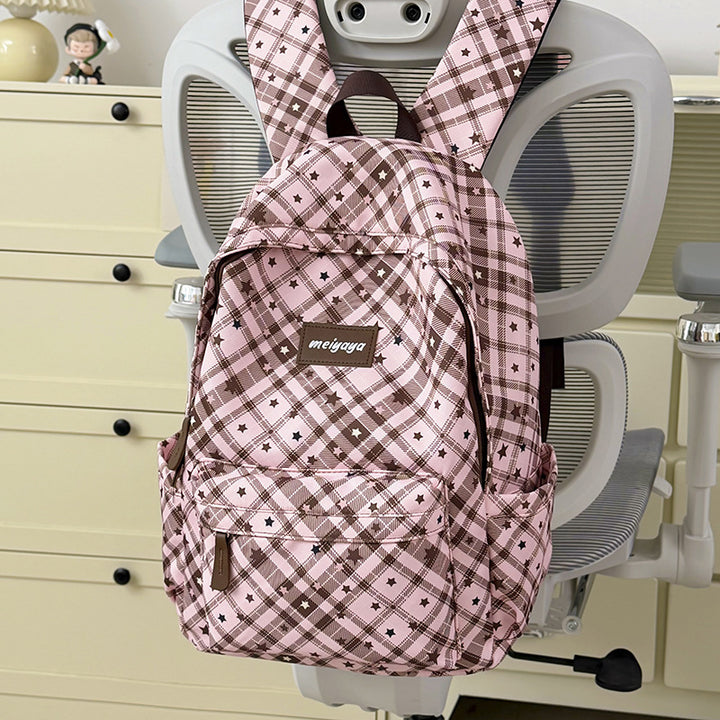 Stylischer leichter Rucksack mit niedlichem Teddybär-Schlüsselanhänger Karnz
