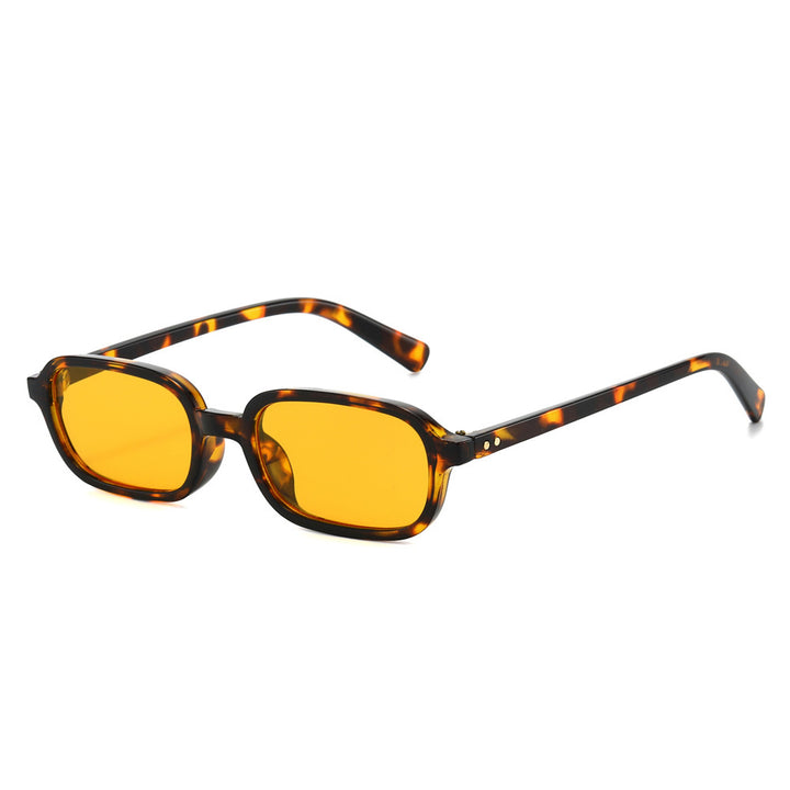 Schlanke Minimalistische Quadratische Sonnenbrille Karnz