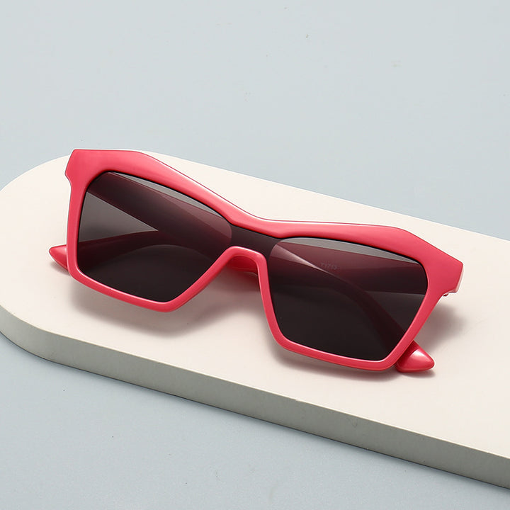 Damen Modische Sonnenbrille im modernen geometrischen Design Karnz