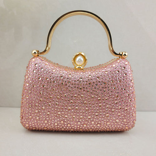 Perlenverzierte Abendhandtasche