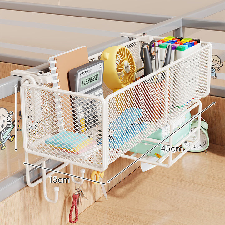 Mesh-Trennklammer Hängender Schreibtischorganizer Korb