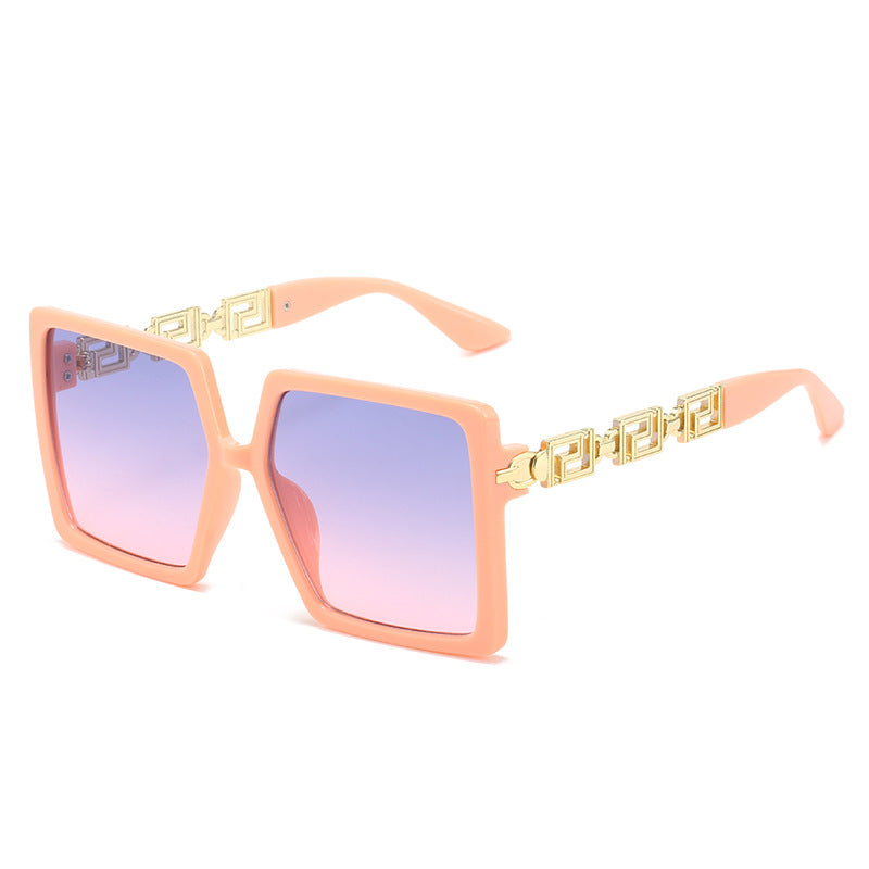 Damen quadratische Sonnenbrille mit luxuriösen Akzenten Karnz