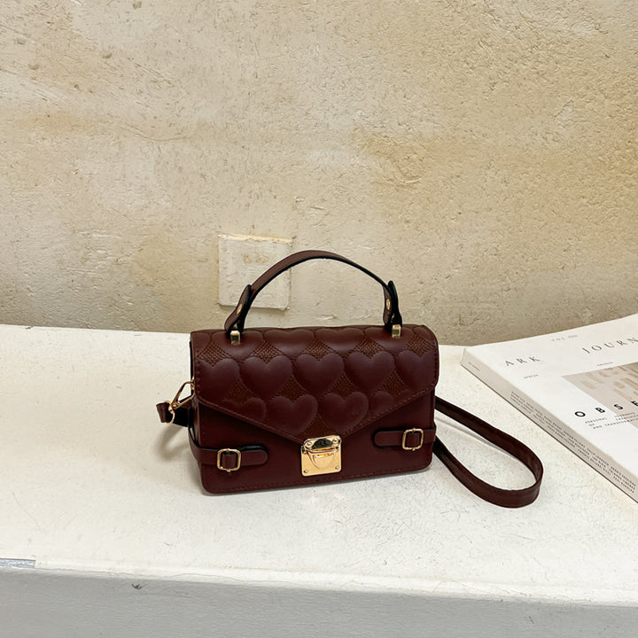 Herz-Quilted Handtasche