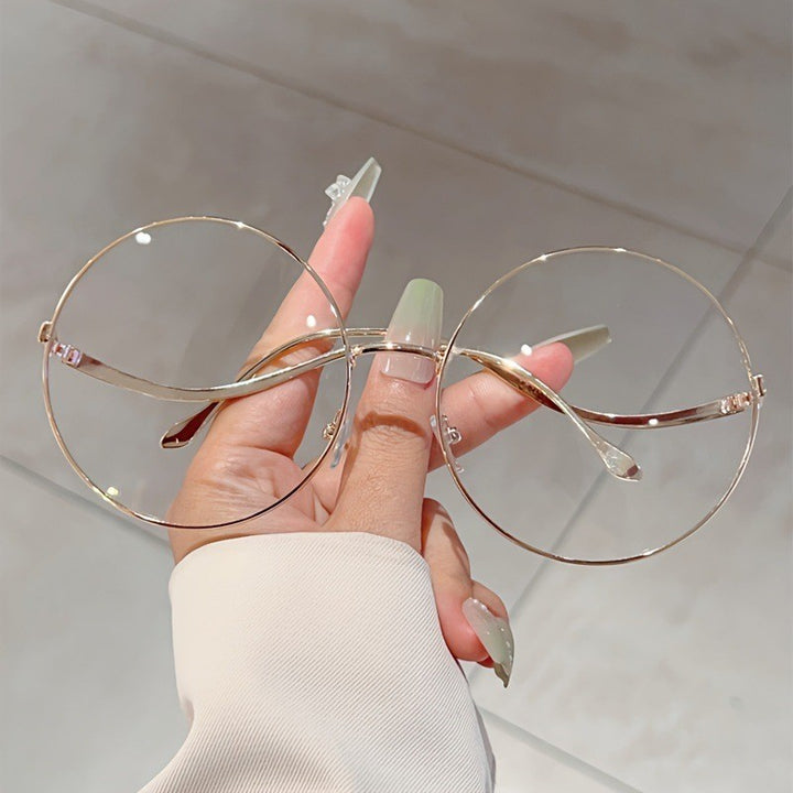 Übergroße Rundlinse Sonnenbrille