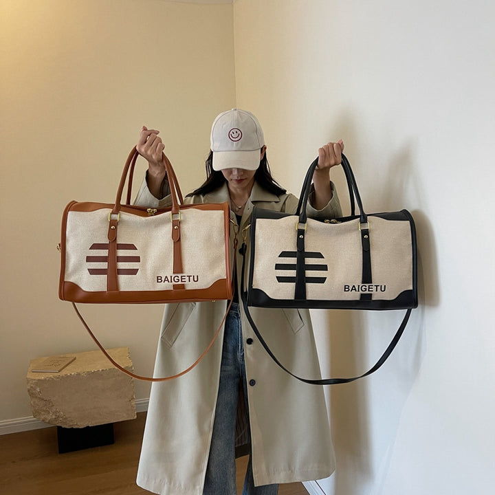 Stylische Canvas Übernachtungs-Duffel