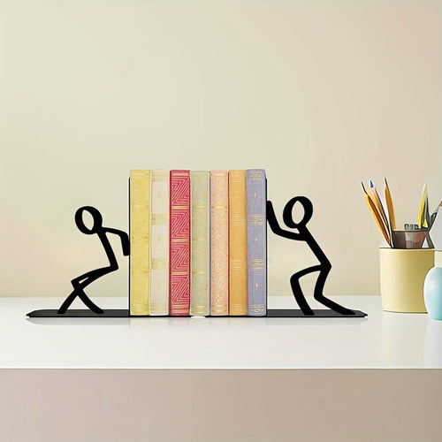 Dekorative Buchstützen mit verspieltem Figuren-Design