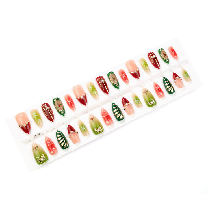 Festliches Feiertagsthema Press-On Nail Art Set Karnz 1790636400
