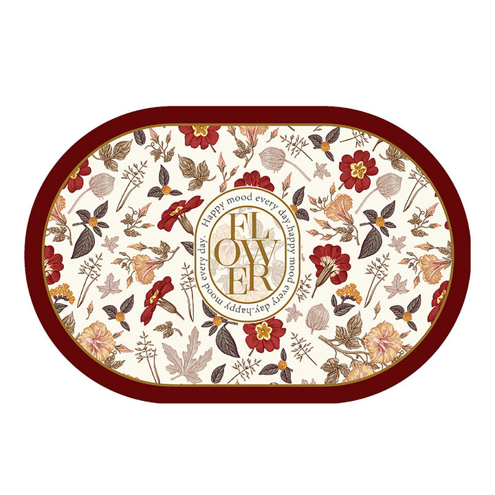 Blumenmuster Dekorativer Bodenmatte