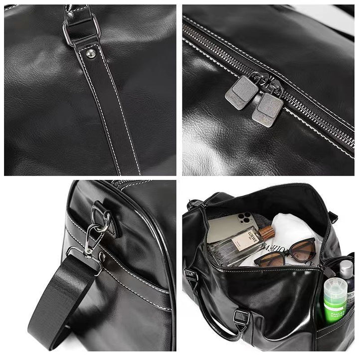 Luxuriöse Leder Reise Wochenendtasche