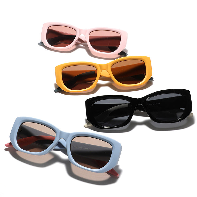 Damen modische Luxus-Sonnenbrille mit kantigem Design Karnz