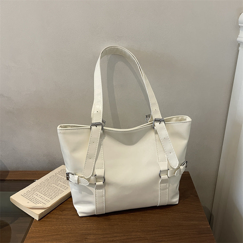 Stylische Kunstleder Schultertasche