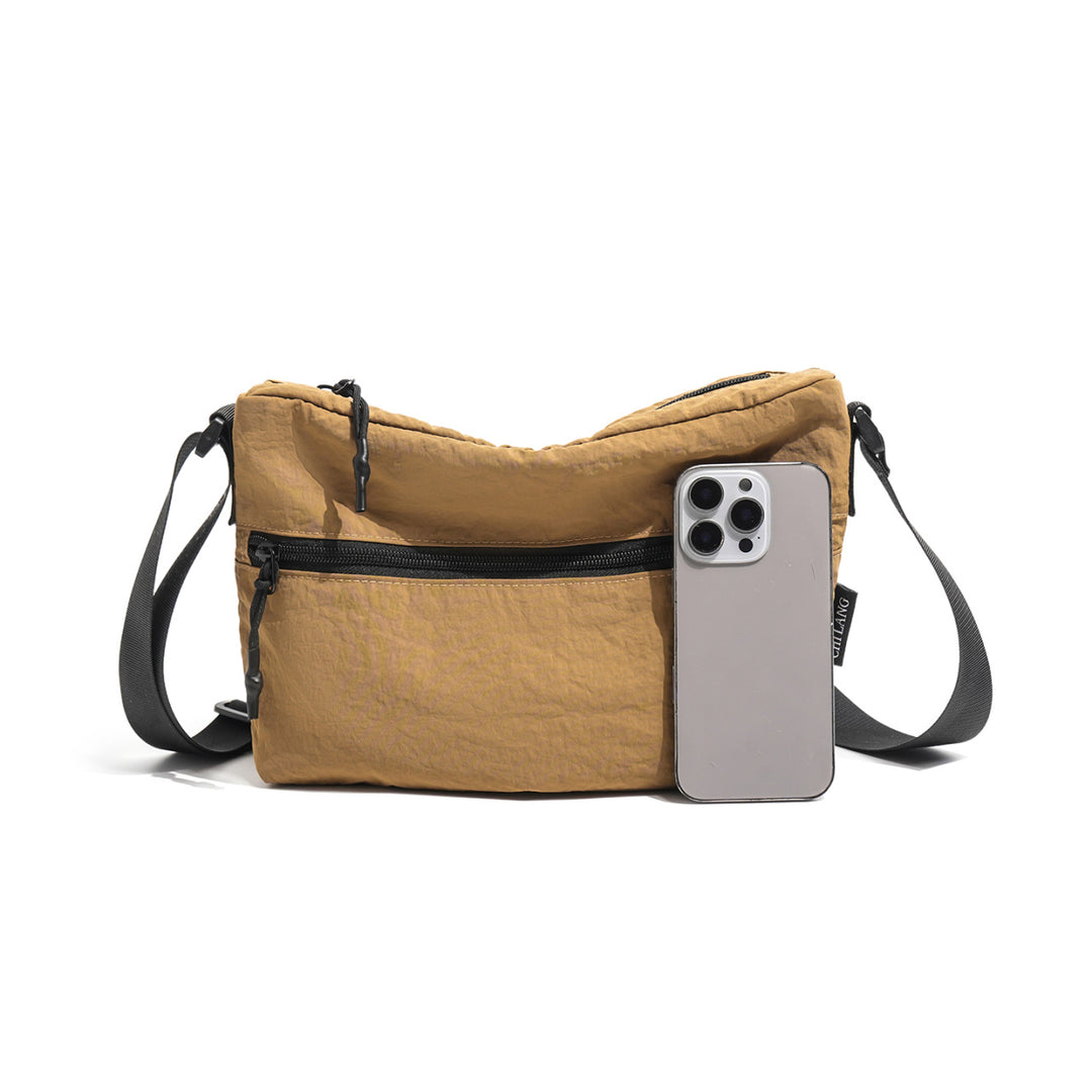 Kompakte Crossbody-Tasche mit mehreren Reißverschlussfächern Karnz