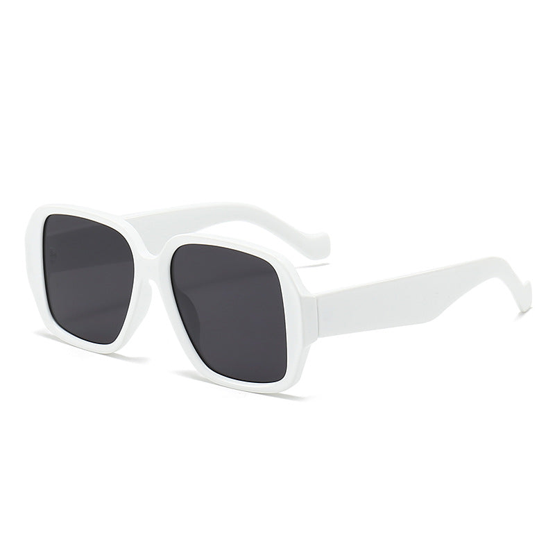 Damen Geometrische Sonnenbrille mit breitem Rahmen Karnz