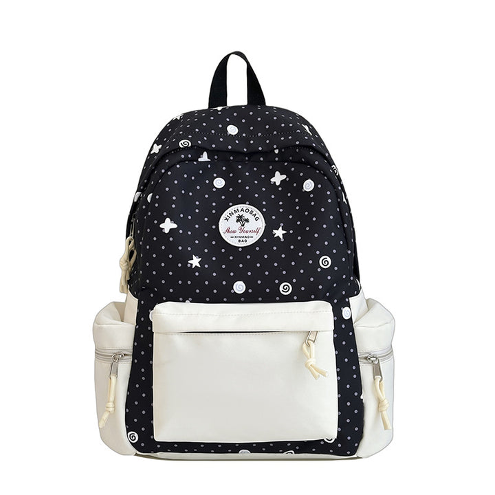 Verspielt gemusterter Rucksack