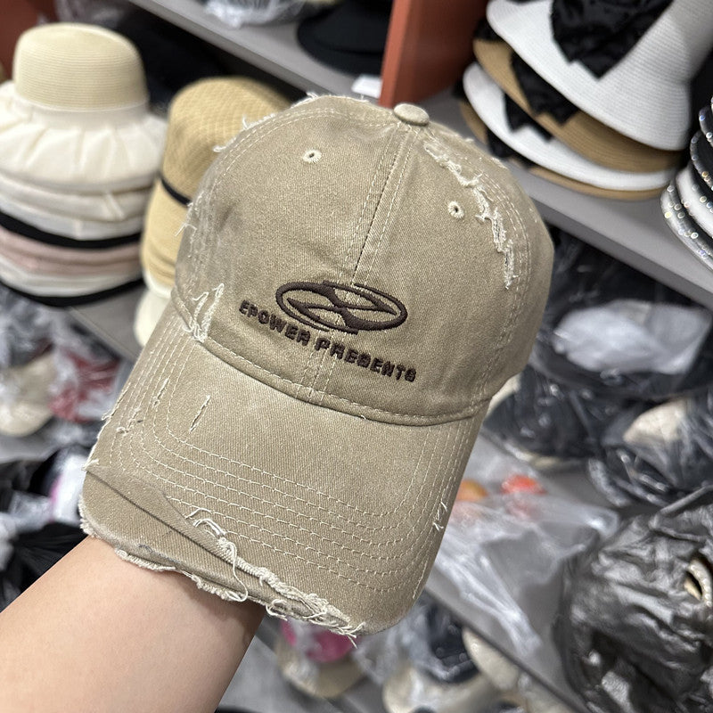 Vintage-inspirierte Baseballkappe mit Used-Look