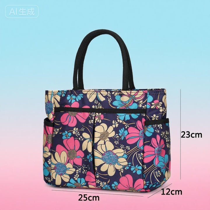 Blumenmuster Mehrfach-Taschen Einkaufsbörse Karnz