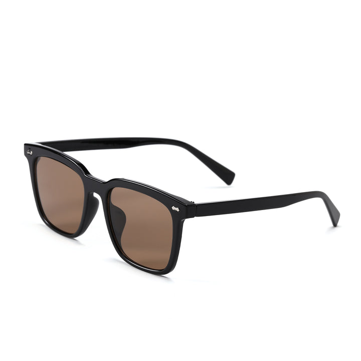 Damen quadratische Sonnenbrille mit elegantem Schildpatt-Rahmen Karnz