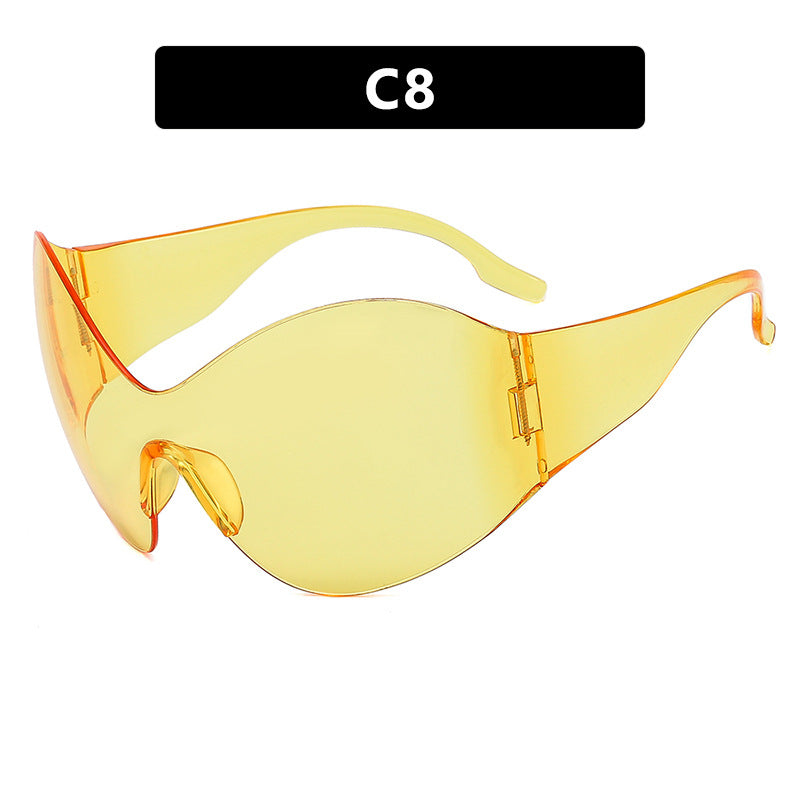 Damen futuristische Sonnenbrille Karnz