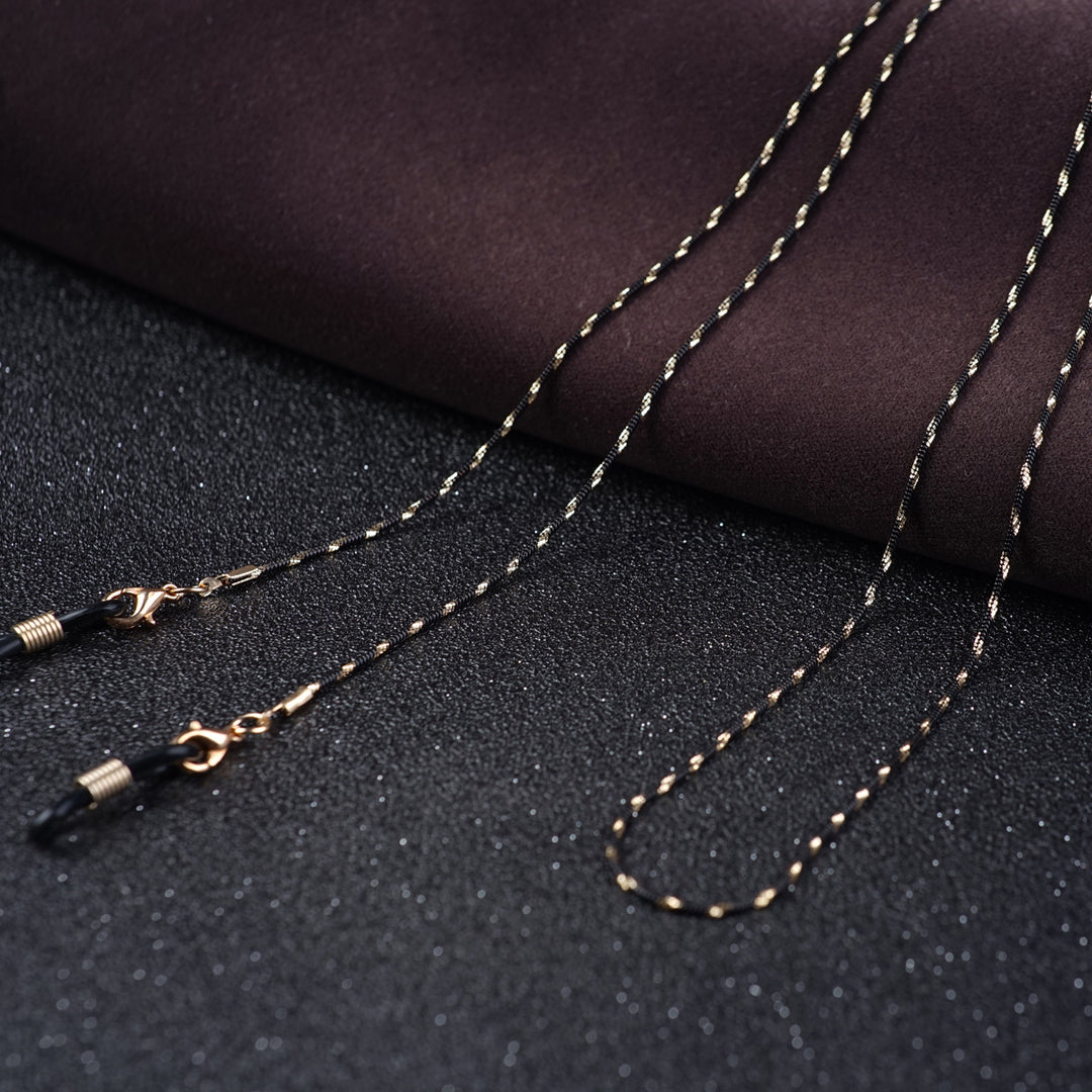 Chic Metal Brille Kette Karnz