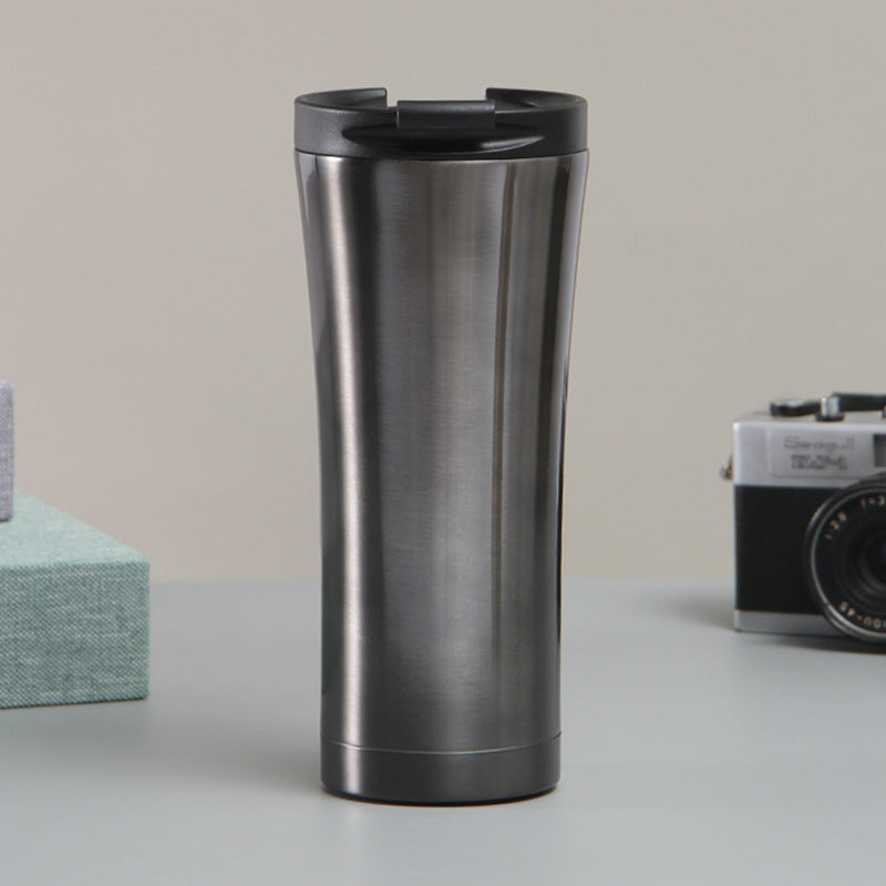 Damen eleganter doppelwandiger Kaffeebecher mit rutschfestem Silikonboden Karnz