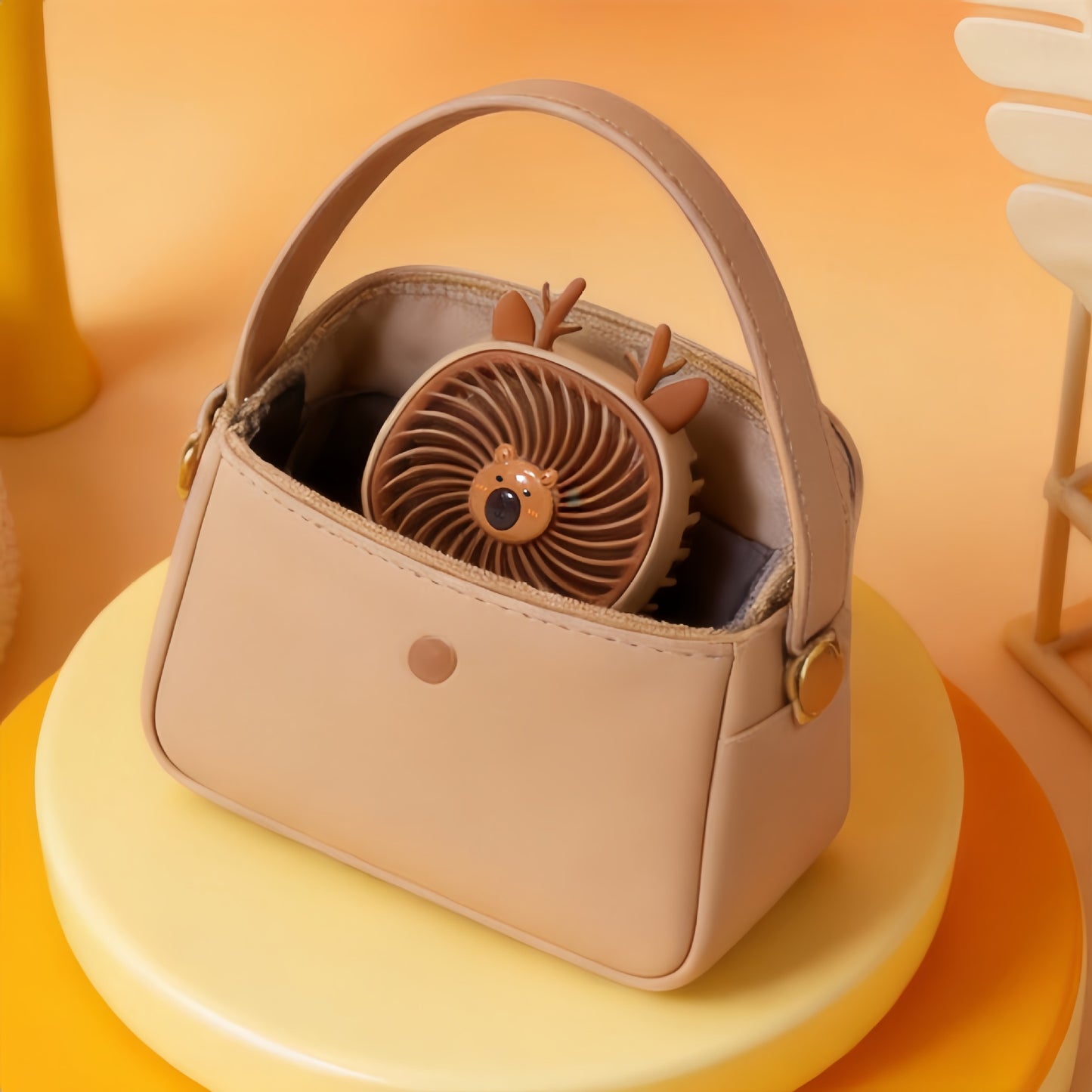 Damen Tragbarer Mini-Ventilator mit niedlichem Design Karnz