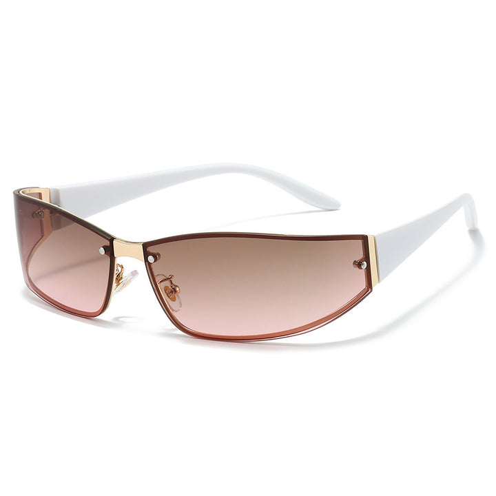 Stylische Cat-Eye Shield Sonnenbrille Karnz