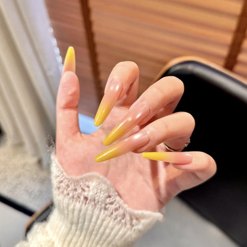 Gradient Stiletto Press-On Nails Karnz
