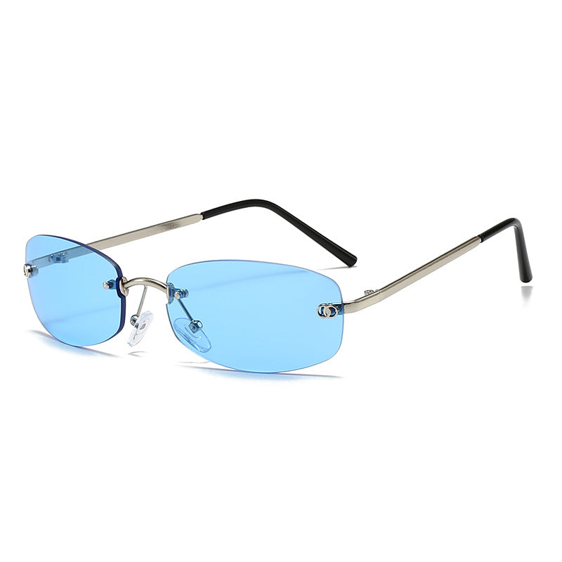 Stylische moderne rechteckige Sonnenbrille