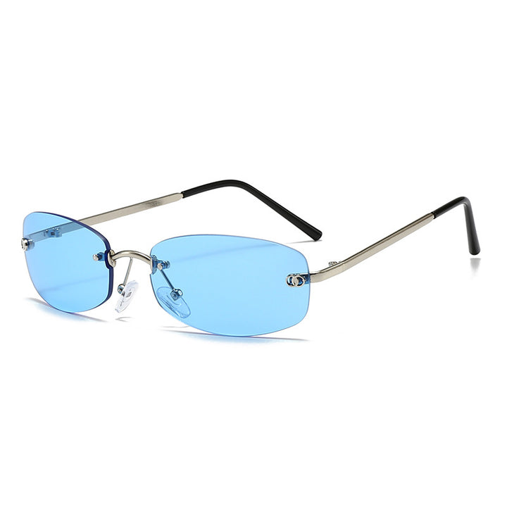 Stylische moderne rechteckige Sonnenbrille
