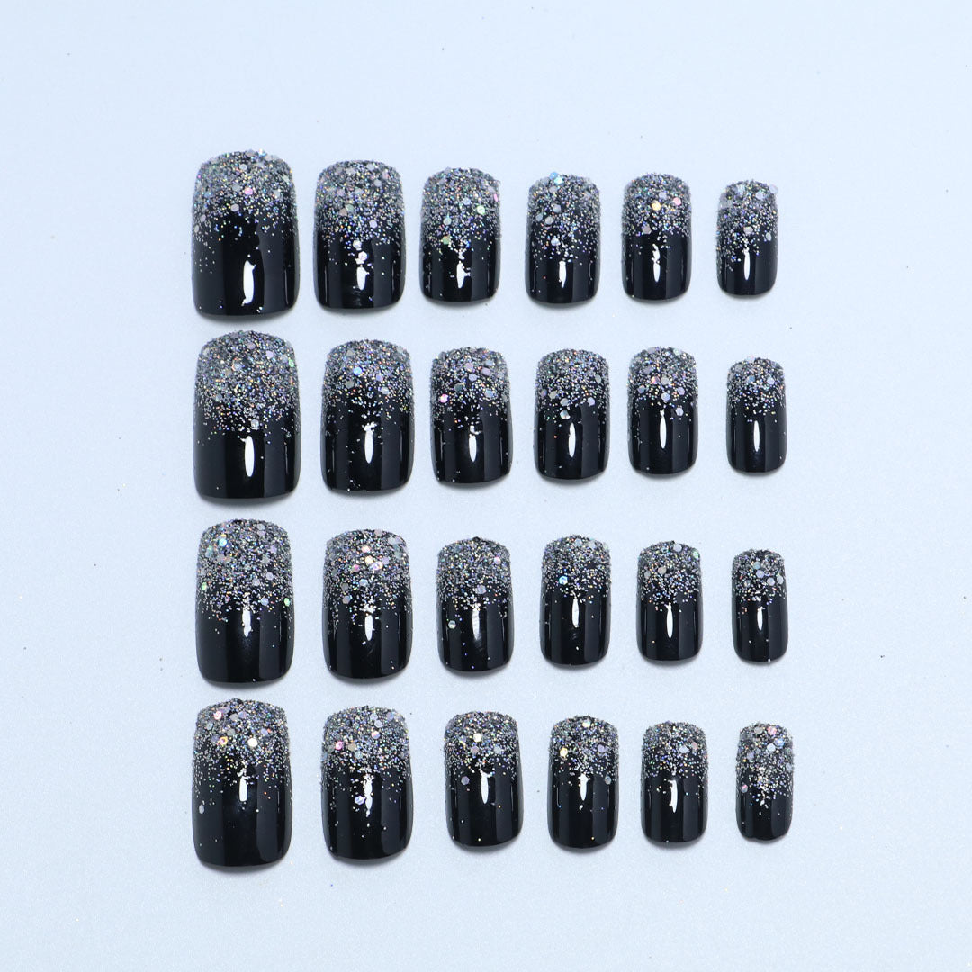 Glitzernde Nagelkunst Aufkleber Karnz
