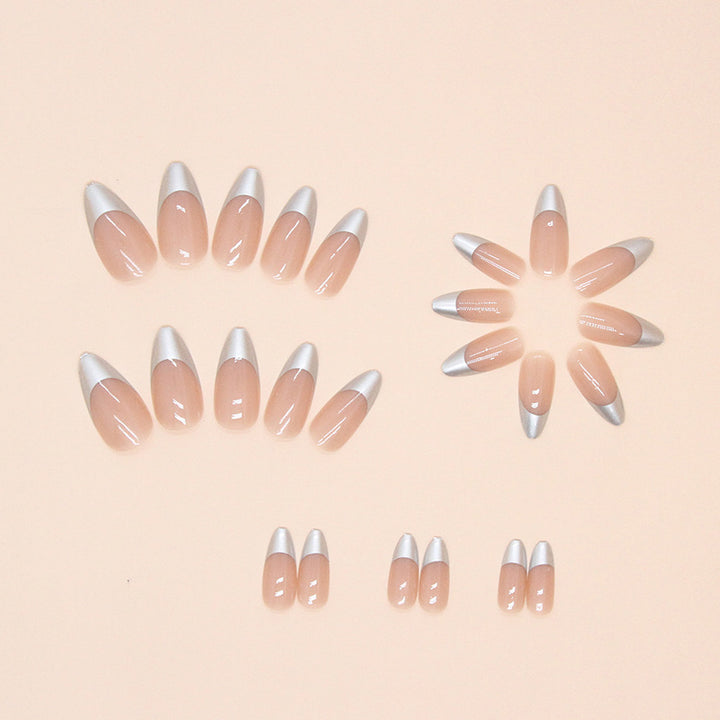 Metallic Tip Press-On Nail Extensions Karnz