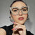 Damen Sonnenbrille mit glamourösem Kristallbesatz Karnz