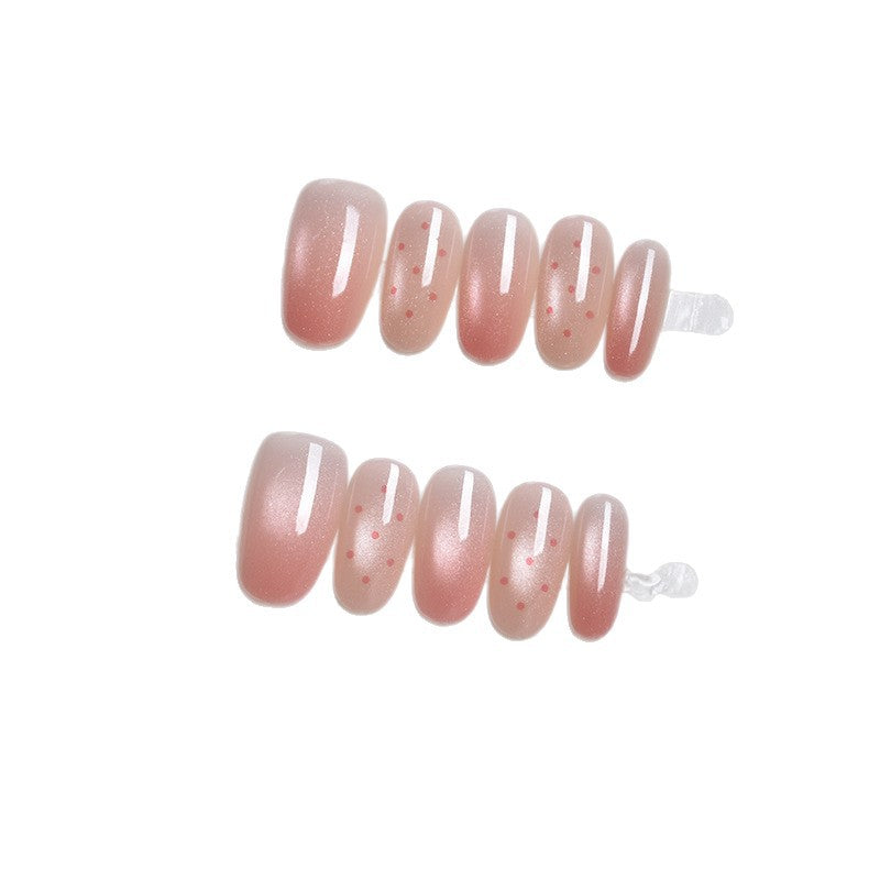 Glänzende Ombre Press-On Nagelverlängerungen Karnz