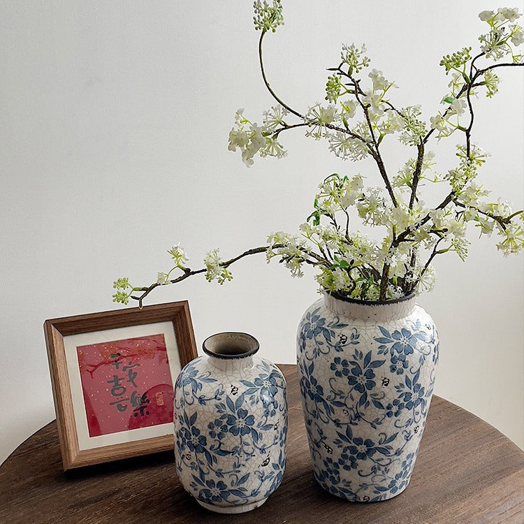 Handgefertigte Keramische Rissglas Blumen Dekorative Tischvase