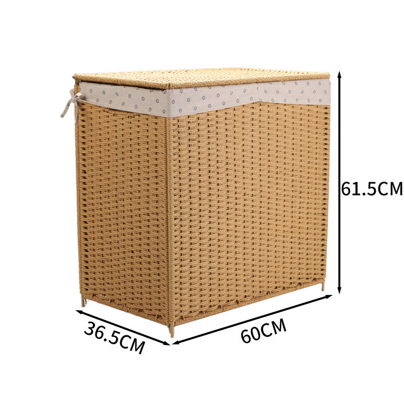 Handgewebter rechteckiger Aufbewahrungskorb Karnz