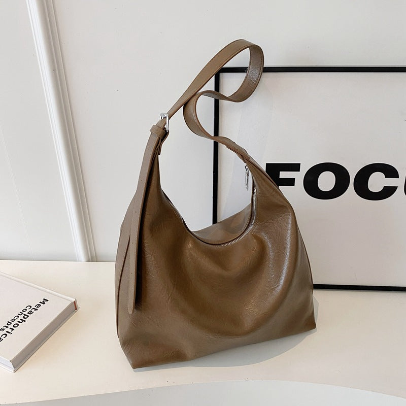 Weiche Leder Hobo-Handtasche Karnz