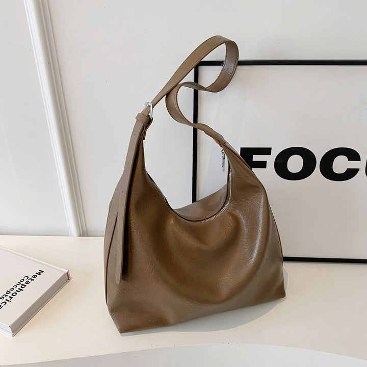 Weiche Leder Hobo-Handtasche Karnz