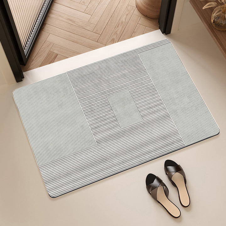 Texturiertes abstraktes Design Badezimmermatte Karnz
