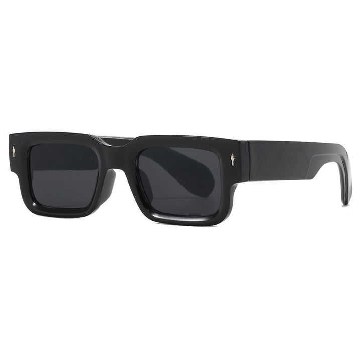 Damen modische quadratische Sonnenbrille mit markantem Design Karnz